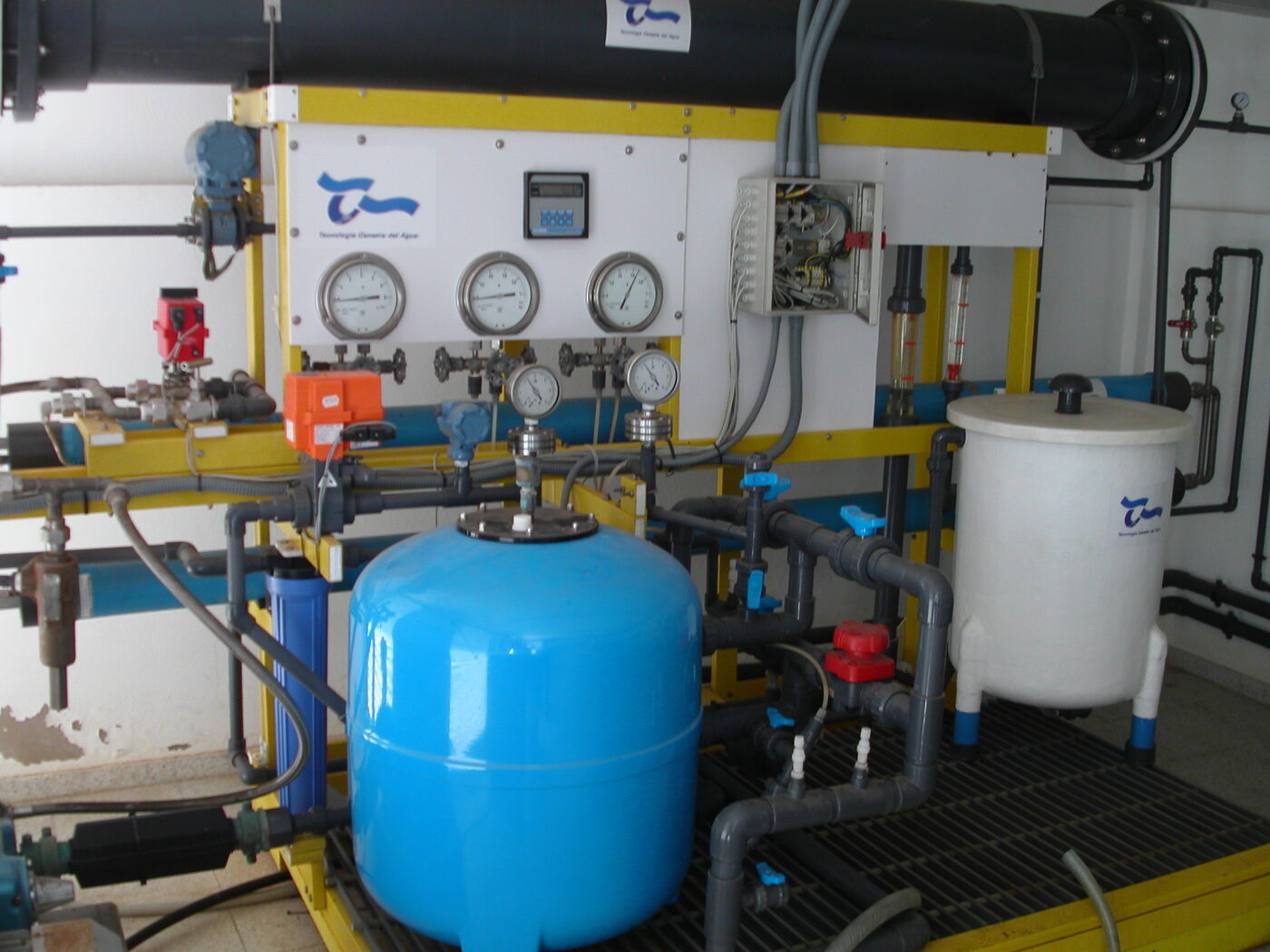 Water-treatment component skid